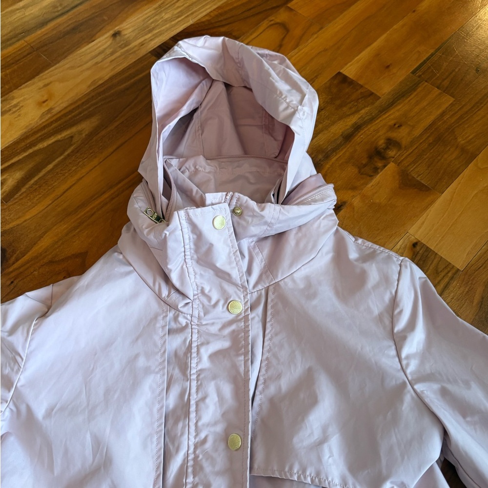Cole Haan Water Repellent Hooded Parka Apricot Size S, NEW - Picture 11 of 16